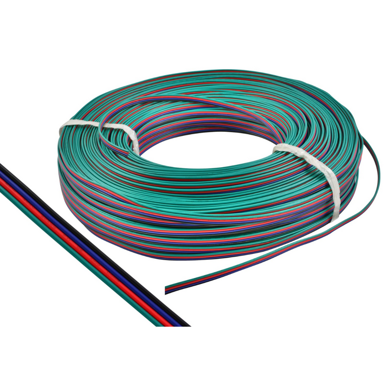 Cable for RGB 4x0.5mm tape 12V/24V. The price is indicated for 1m
