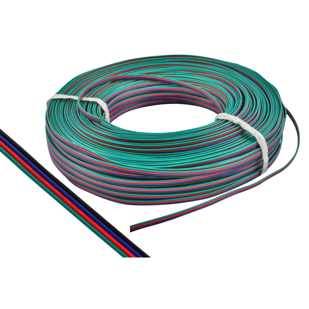 Кабель RGB 4x0,5 мм для 12V/24V. Цена указана за 1 м