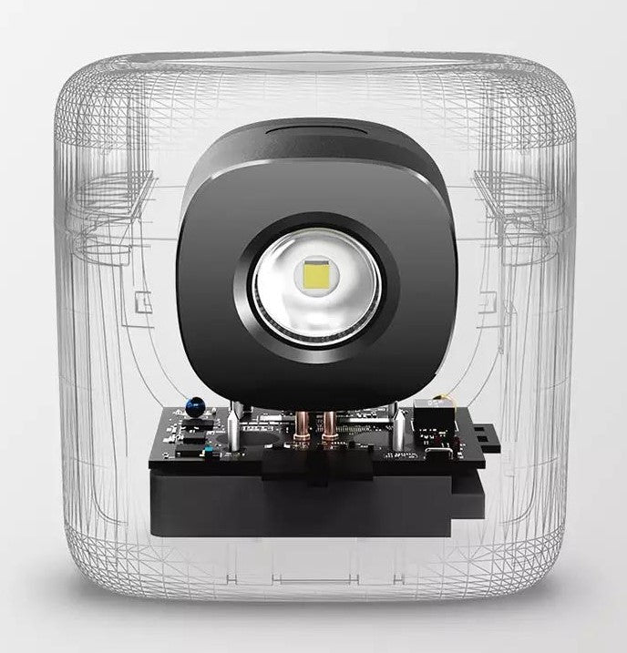 Universal headlamp with charging case and built-in battery, for C-TYPE charging cable. It can also be used as a bicycle light. Changeable light modes for running in the dark or reading.