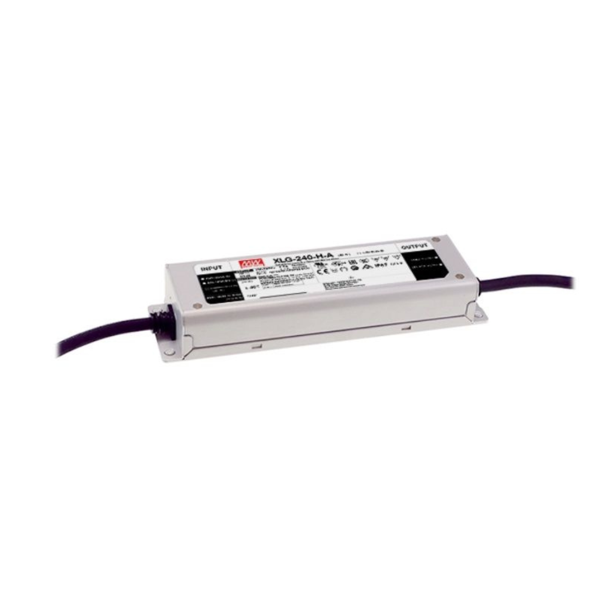 240W LED-strömförsörjning, 350-1050mA 178-342V, justerad+dimning, IP67, Mean Well