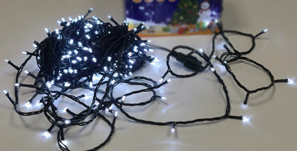 22m LED string, white light, 300 lamps, with flash effect, IP44
