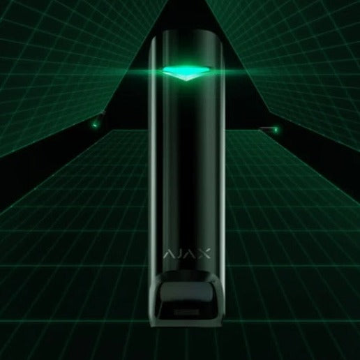 AJAX MotionProtect Curtain Trådlös rörelsedetektor för inomhusbruk i svart