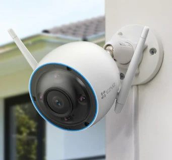 Уличная видеокамера Smart 2K с функцией обнаружения людей и автомобилей, цветное ночное видение, сирена, сигнальная лампа, IP67, двусторонняя аудиосвязь