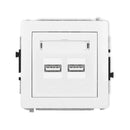 2-viet USB lādēšanas mehānisms 3,1A, 5V, Deco, balts