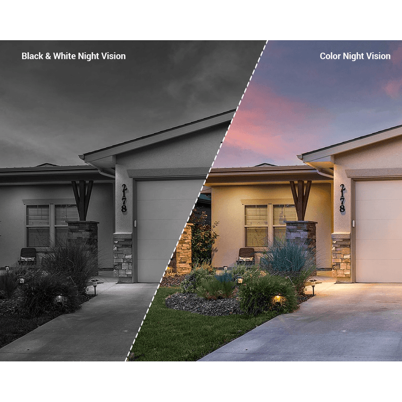 EZVIZ facade outdoor 2K+ resolution light-video camera LC3 with people detection and two-way audio, 32GB eMMC built-in memory