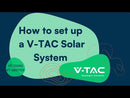 10kW/h või 10240W Elektroonilise LED-ekraaniga aku, mida kasutatakse hübriidses päikesesüsteemis, 200Ah/51.2V, V-TAC kaubamärk, 5-aastane garantii, 7000 täielikku laadimistsüklit.