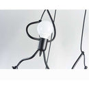 Griestu gaismeklis ar figurālu dizainu, melns, ar E27 cokolu (1 gab), max 40W, IP20, vads 1.5m