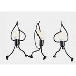 Takarmatur med figurativ design, svart, med E27-sockel (1 st), max 40W, IP20, kabel 1,5m
