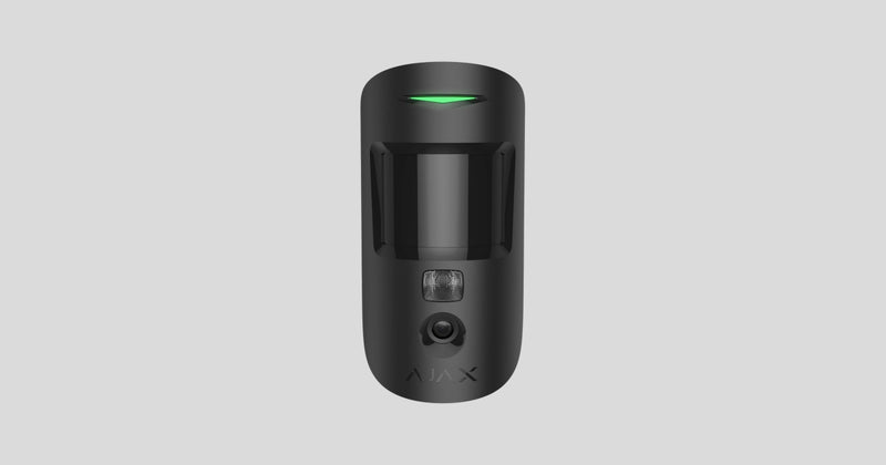 AJAX Wireless indoor motion detector MotionCam PhOD with photo verification Black