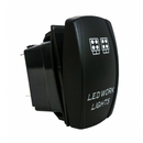 Gaismas Slēdzis ar Indikātoru ''LED WORK LIGHTS'' 12V/24V, 25x45 mm Montāžas izmērs: 20x33 mm, IP20
