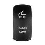 Световой выключатель с индикатором ''CARGO LIGHT'' 12V/24V, 25x45 мм Монтажный размер: 20x33 мм, IP20
