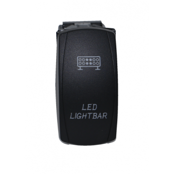 Valguslüliti koos indikaatoriga ''LED LIGHT BAR'' 12V/24V, 25x45mm; paigaldusmõõt 20x33mm