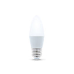 E27 3W(240Lm) LED Spuldze, IP20, C37, sveces forma, silti balta gaisma 3000K