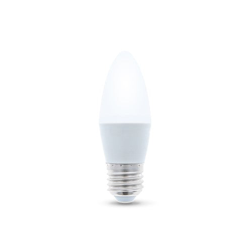 E27 3W (240Lm) светодиодная лампа, IP20, C37, форма свечи, теплый белый свет 3000K