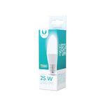 E27 3W(240Lm) LED Spuldze, IP20, C37, sveces forma, silti balta gaisma 3000K