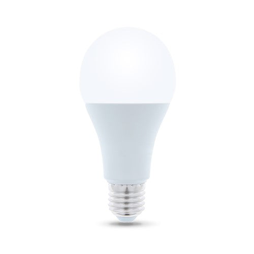 E27 15W(1450Lm) LED spuldze, A65, IP20, silti balta gaisma 3000K