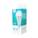 E27 15W(1450Lm) LED bulb, A65, IP20, warm white light 3000K