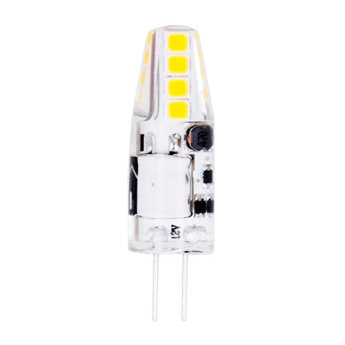 G4 2W(170Lm) 12V LED bulb silicone, IP20, warm white light 3000K