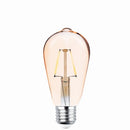 E27 4W(400Lm) LED Filament bulb, ST64, COG gold, warm white light 2200K