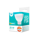GU5.3 3W(130Lm) 12V, 38° LED-lampa, IP20, varmvitt ljus 3000K