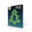 Neona LED ZIEMASSVĒTKU EGLĪTE, zaļa, Bat + USB FLNE16 Forever Light, 190 x 20 x 250 mm