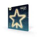 Neona LED CHRISTMAS PENTASTAR silti balts Bat + USB FLNE22, Forever Light, 285 x 20 x 285 mm