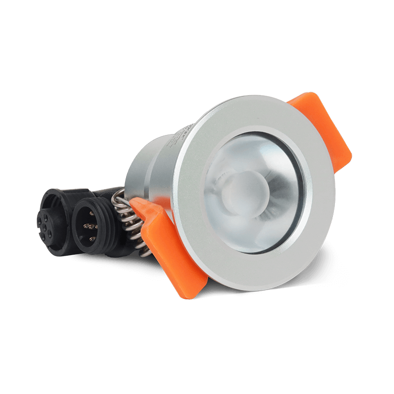 3W LED Spot lamp, round, built-in, IP66, RGB+2700K